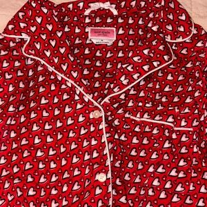 Kate Spade Red Heart Print Pajamas